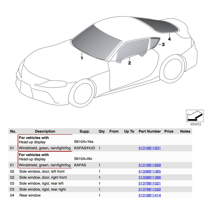 Illustration for article titled A BMW Parts Catalog Apparently Already Has Parts for the New Toyota Supra